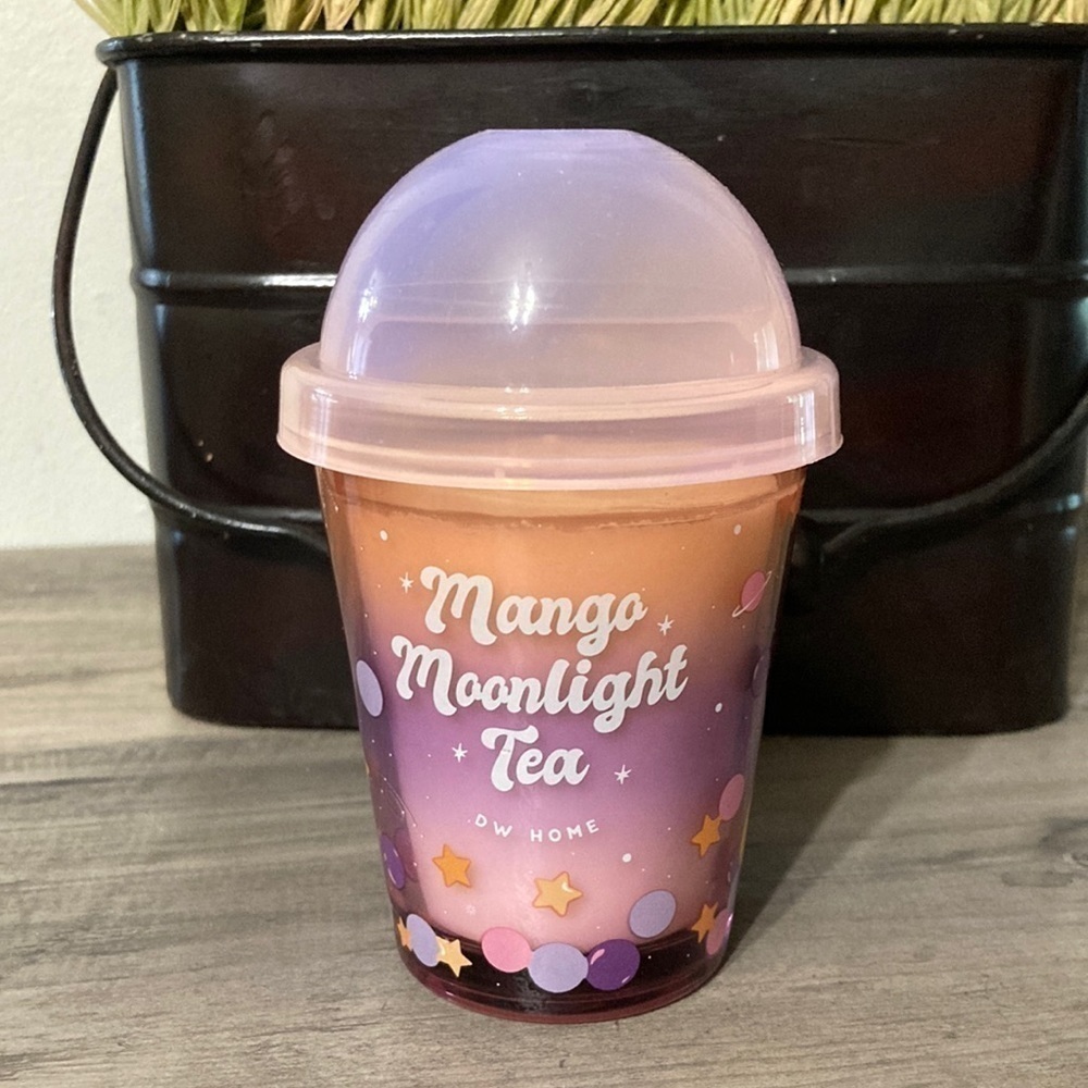 NEW  DW HOME MINI MANGO MOONLIGHT TEA GALAXY BOBA CANDLE